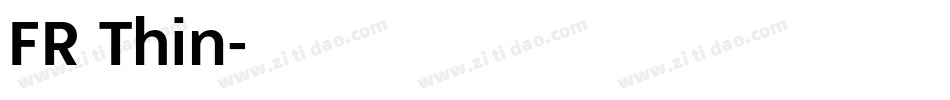 FR Thin字体转换